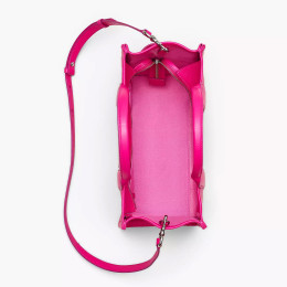 Marc Jacobs The Leather Medium Tote Bag Hot Pink