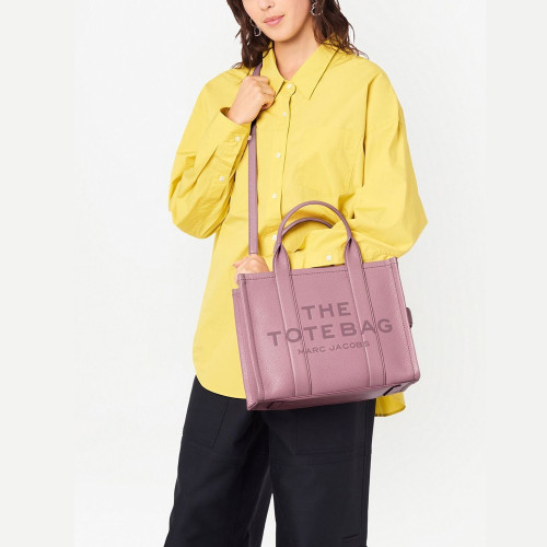 Marc Jacobs The Leather Medium Tote Bag Lilas