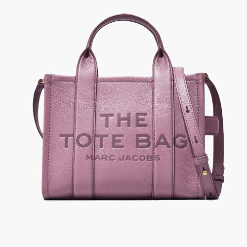 Marc Jacobs The Leather Medium Tote Bag Orchid Haze