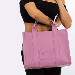 Marc Jacobs The Leather Medium Tote Bag Orchid Haze