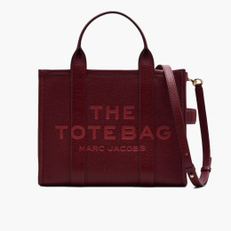 Marc Jacobs The Leather Medium Tote Bag Red Cherry