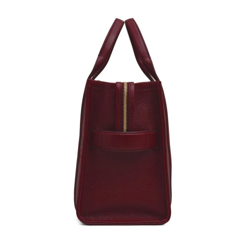 Marc Jacobs The Leather Medium Tote Bag Red Cherry