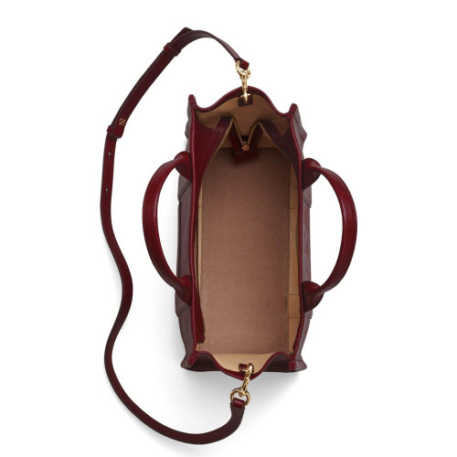 Marc Jacobs The Leather Medium Tote Bag Red Cherry