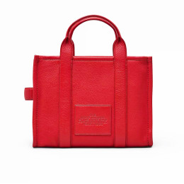 Marc Jacobs The Leather Medium Tote Bag True Red