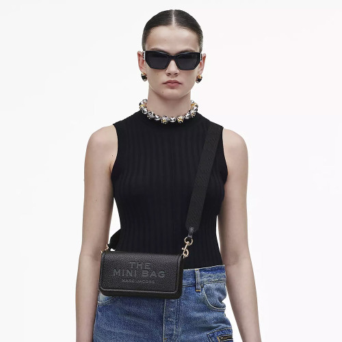 Marc Jacobs The Leather Mini Bag Black