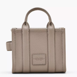 Marc Jacobs The Leather Mini Crossbody Tote Bag Cement