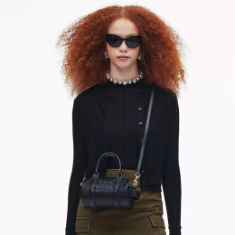 Marc Jacobs The Leather Mini Duffle Bag Black