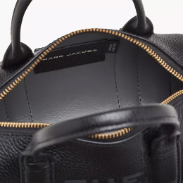 Marc Jacobs The Leather Mini Duffle Bag Black