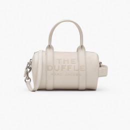 Marc Jacobs The Leather Mini Duffle Bag Cotton/Silver
