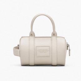 Marc Jacobs The Leather Mini Duffle Bag Cotton/Silver