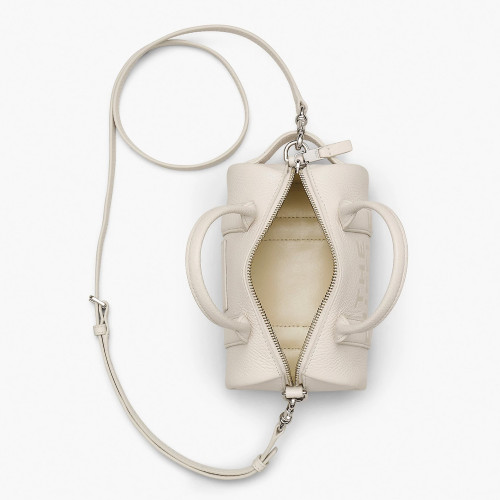 Marc Jacobs The Leather Mini Duffle Bag Cotton/Silver