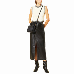 Marc Jacobs The Leather Mini Tote Bag Black