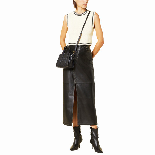 Marc Jacobs The Leather Mini Tote Bag Black