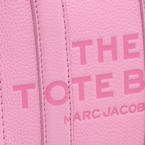 Marc Jacobs The Leather Mini Tote Bag Fluro Candy Pink