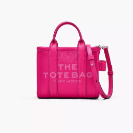 Marc Jacobs The Leather Mini Tote Bag Hot Pink