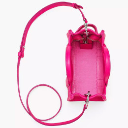 Marc Jacobs The Leather Mini Tote Bag Hot Pink