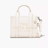 Marc Jacobs The Leather Small Tote Bag Cotton/Silver