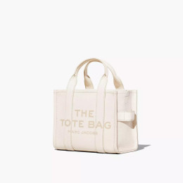 Marc Jacobs The Leather Small Tote Bag Cotton/Silver