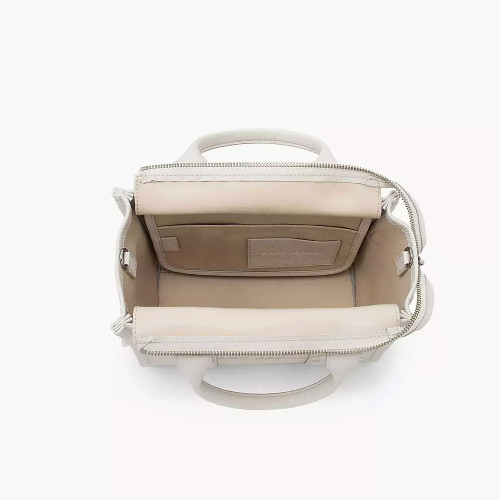 Marc Jacobs The Leather Small Tote Bag Cotton/Silver