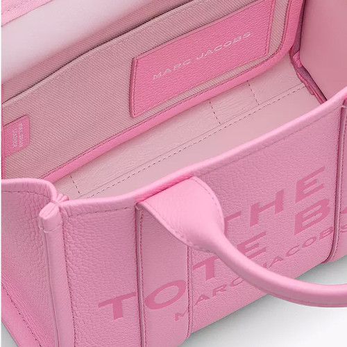 Marc Jacobs The Leather Small Tote Bag Fluro Candy Pink