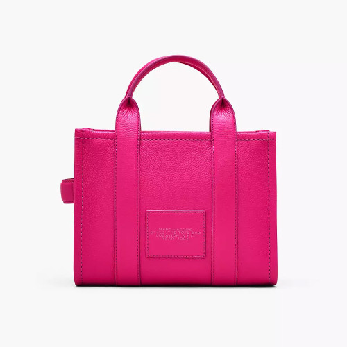 Marc Jacobs The Leather Small Tote Bag Hot Pink