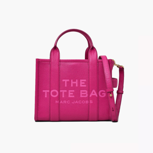Marc Jacobs The Leather Small Tote Bag Lipstick Pink