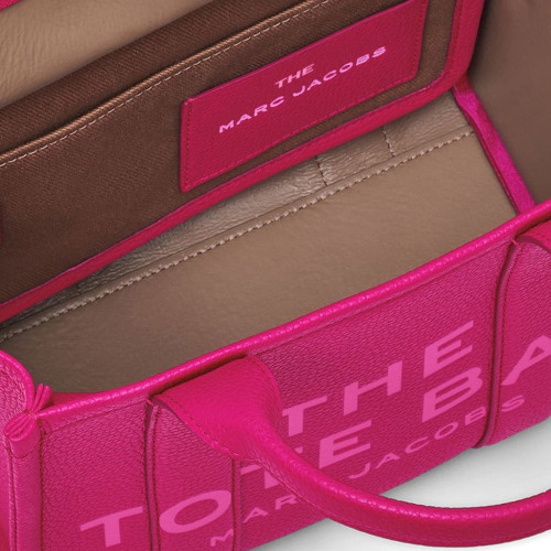 Marc Jacobs The Leather Small Tote Bag Lipstick Pink