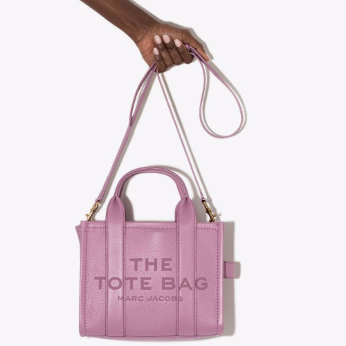 Marc Jacobs The Leather Small Tote Bag Orchid Haze