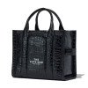 Marc Jacobs The Medium Croc-Embossed Tote Bag Black