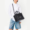 Marc Jacobs The Medium Croc-Embossed Tote Bag Black