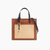 Marc Jacobs The Mini Grind Colorblock Tote Bag Chocolate Truffle