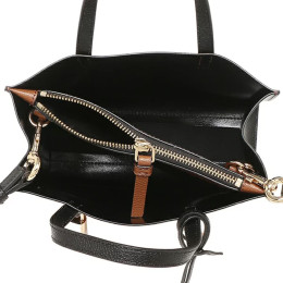 Marc Jacobs The Mini Grind Colorblock Tote Bag Chocolate Truffle