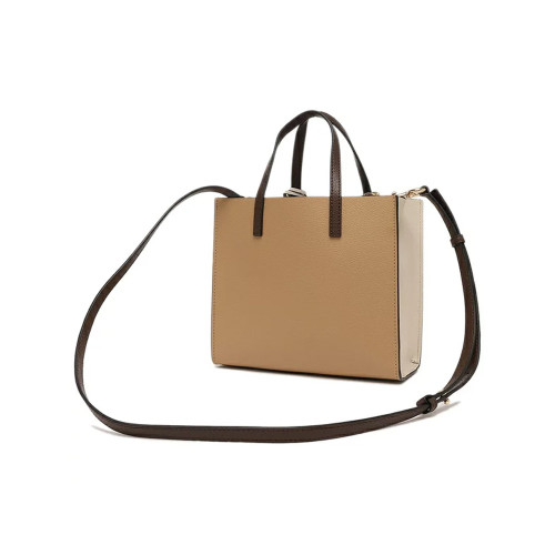 Marc Jacobs The Mini Grind Colorblock Tote Bag Iced Coffee Multi