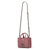 Marc Jacobs The Monogram Leather Crossbody Mini Tote Bag Taupe/Pink