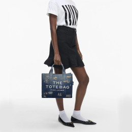 Marc Jacobs The Rip And Repair Denim Medium Tote Bag Punk Indigo