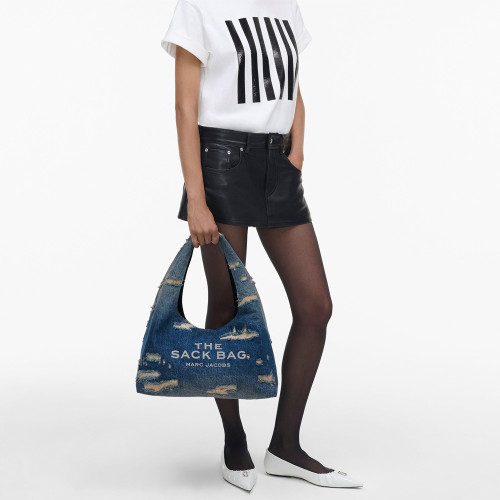 Marc Jacobs The Rip And Repair Sack Bag Punk Indigo