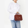 Marc Jacobs The Small Croc-Embossed Tote Bag Spice Brown