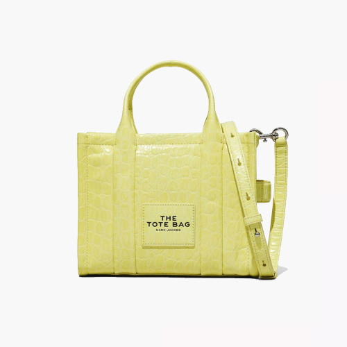 Marc Jacobs The Small Croc-Embossed Tote Bag Tender Yellow