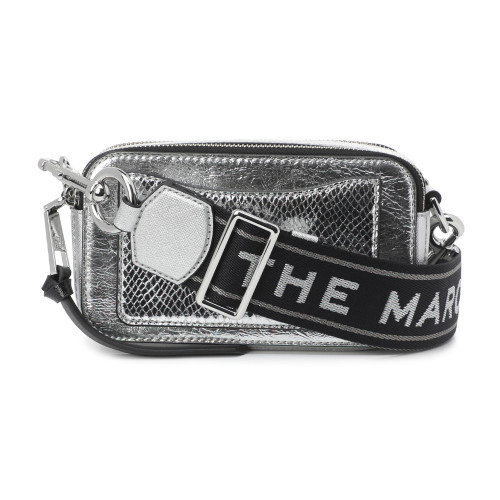 Marc Jacobs The Snapshot Metallic Stripe Silver