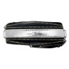 Marc Jacobs The Snapshot Metallic Stripe Silver