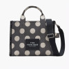 Marc Jacobs The Spots Jacquard Medium Tote Bag Black/Ivory