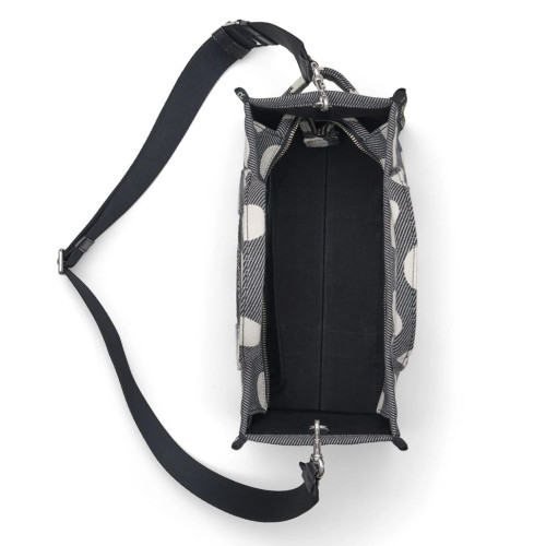 Marc Jacobs The Spots Jacquard Medium Tote Bag Black/Ivory