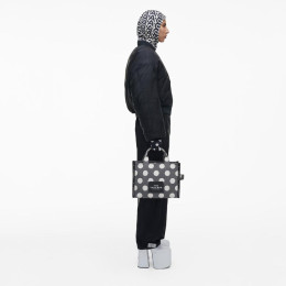 Marc Jacobs The Spots Jacquard Medium Tote Bag Black/Ivory