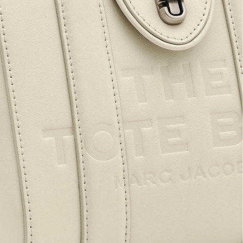 Marc Jacobs The Turnlock Crossbody Tote Bag Cloud White