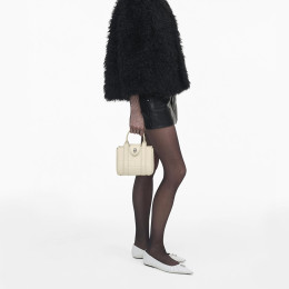 Marc Jacobs The Turnlock Crossbody Tote Bag Cloud White