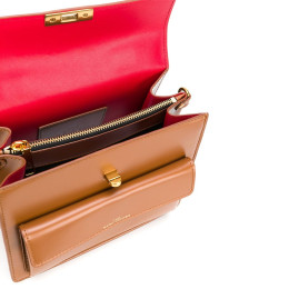 Marc Jacobs The Uptown Cow Leather Bag Brown