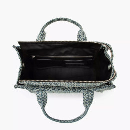 Marc Jacobs The Washed Monogram Medium Tote Bag Sun Faded Denim