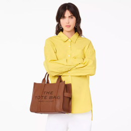 Marc Jacobs The Leather Medium Tote Bag Argan Oil