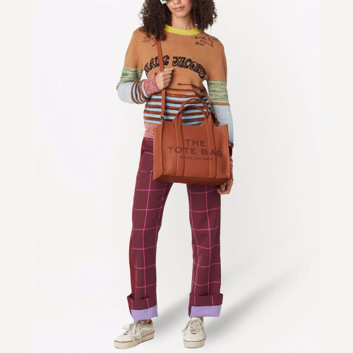 Marc Jacobs The Leather Medium Tote Bag Argan Oil