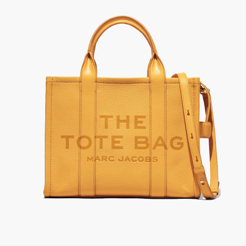 Marc Jacobs The Leather Medium Tote Bag Artisan Gold